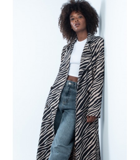 Trench Lucía Animal Print