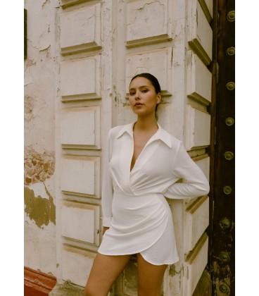 Vestido camisero blanco nueva coleccion para comprar online primavera verano 