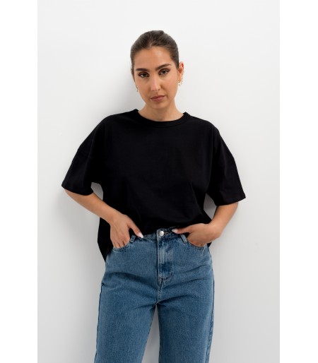 Camiseta Claudia Negra Oversize