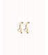 Pendientes modelo One Love bañados en oro de Uno de 50 joyería online