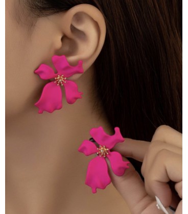 Pendientes de flor de mujer modelo Accesorios de mujer de joyería otoño 