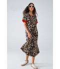 Vestido Leopardo Parda