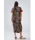 Vestido Leopardo Parda