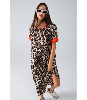 Vestido Leopardo Parda