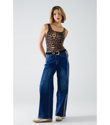 Top Tirantes Leopardo Lina