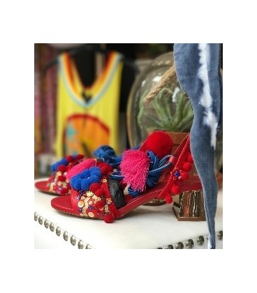 Zapato tacón Marrakech Rojo de Guts and Love Moda femenina y ropa de mujer Segundas rebajas Guts&Love